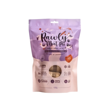 Amelisa Pet & Co Pets Freeze Dried Rawly Meat Pie Chic & Duck 155g Amelisa Pet & Co Pets Freeze Dried Rawly Meat Pie Chic & Duck 155g